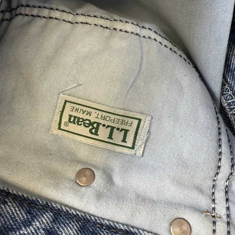 Vintage LL Bean High Waisted Straight Leg Jeans Medium Wash Denim 27x30.5